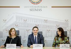 Spaudos konferencija dėl naujų įstatymų paketo