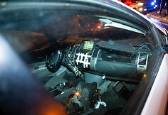 Geležinio Vilko gatvėje susidūrė taksi automobilis su „Mercedes-Benz“ automobiliu