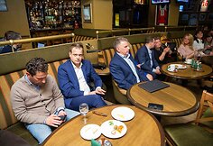 Lietuvos valstiečių ir žaliųjų sąjungos nariai laukia Europos parlamento rinkimų rezultatų