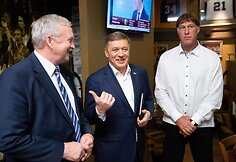 Bronis Ropė, Ramūnas Karbauskis ir &Scaron;arūnas Marčiulionis