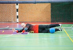 Lietuvos golbolo rinktinės treniruotė
