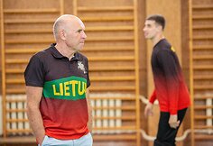 Lietuvos golbolo rinktinės treniruotė
