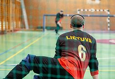 Lietuvos golbolo rinktinės treniruotė