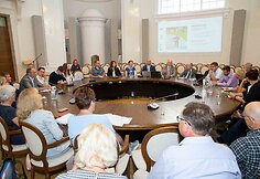 Ministro Algirdo Monkevičiaus spaudos konferencija dėl mokslo metų trukmės