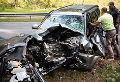 Nemenčinės plente tragi&scaron;ka &bdquo;Honda&ldquo; ir &bdquo;Audi&ldquo; kaktomu&scaron;a Vilniuje