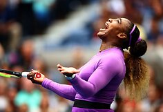 "US Open" moterų finalo akimirkos