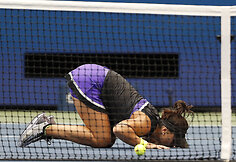 "US Open" moterų finalo akimirkos