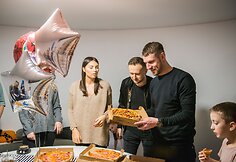 Pranciškaus Stonkaus gimtadienio akimirka