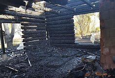 Sudegęs Ramūno Motiekaičio namas