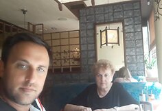 Radžis Aleksandrovičius su globėja Vida Minevičiene