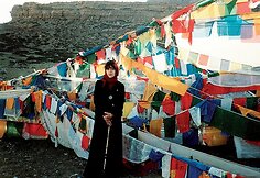 Kelio aplink &scaron;ventąjį Kaila&scaron;o kalną pradžia. Tibetas 1998 metai