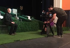 Giedrius Savickas duoda interviu Tbilisyje