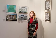 Dailininkės iniciatyva Marijampolėje ant tunelio sienų įamžinami žmonių veidai