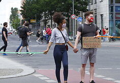 Protestas prie&scaron; rasizmą Berlyne