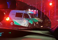 Eismo įvykis Vilniuje – sankryžoje vairuotojas nepraleido policijos pareigūnų