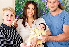 Ilka Adams, Andrius Pauliukeivičius su dukra Adriana Estelle