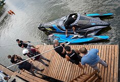 Lietuvos motorlaivių akademijos atidarymo akimirka