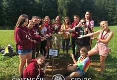 Scouts celebrate planted oak