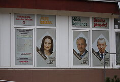 LSDDP politinė reklama &Scaron;irvintose