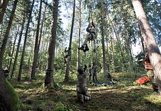 Geriausio pėstininkų skyriaus varžybų akimirkos
