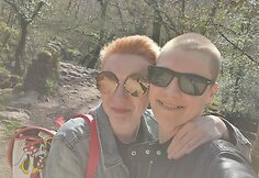 Mika Budrik su žmona Samanta