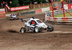 Baltijos &scaron;alių ralio kroso čempionato akimirka