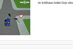 Bandomojo teorijos egzamino klausimas &bdquo;Regitroje&ldquo;