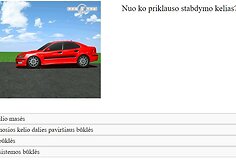 Bandomojo teorijos egzamino klausimas &bdquo;Regitroje&ldquo;