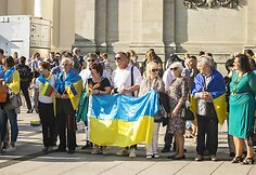 Gyva grandinė "Baltijos kelias - tai mes" akimirka