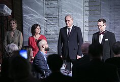 Šv. Kristoforo statulėlės įteikimo akimirka