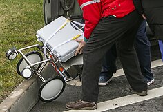 Sraigtasparnio nusileidimo akimirka