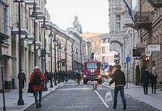 Patalpų virš „La Birra“ užeigos gaisras Vilniuje