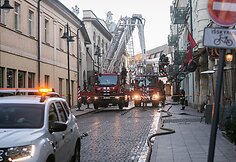 Patalpų virš „La Birra“ užeigos gaisras Vilniuje