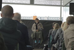 Tracey Emin skulptūros &bdquo;Motina&ldquo; atidarymas Osle ir spaudos konferencija