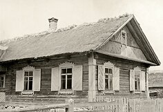Stasio Videikos gyvenamas namas. 1929 Poškonių kaimas 1951. Fot. Vacys Milius
