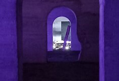 Instaliacija &scaron;audmenų saugykloje Smiltynėje