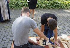 Žygio pėsčiomis &bdquo;Už &scaron;varią Lietuvą!&ldquo; akimirkos