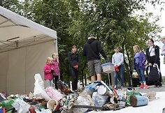 Žygio pėsčiomis &bdquo;Už &scaron;varią Lietuvą!&ldquo; akimirkos