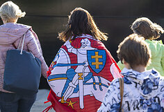 Tautinės giesmės giedojimas Palangoje