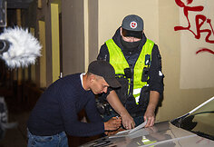 Akimirka i&scaron; vykusio policijos reido