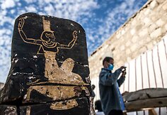 Egipto mokslininkai pristatė Sakaroje rastą vertingą lobį