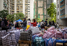 Honkongas po gaisro / PHILIP FONG / AFP