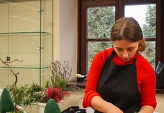 VU Botanikos sode jaunųjų floristų paroda