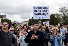 Protestas prie&scaron; valdančiąją koaliciją