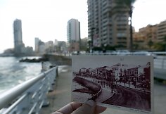 Beirutas dabar ir 1925 metų atvirutėje