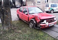 Avarija Šilutės mieste: per plauką išvengta tragedijos