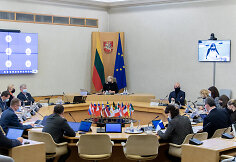 Vyriausybės posėdis ir spaudos konferencija
