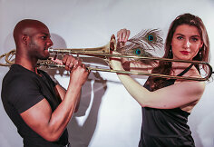 Simona Minns su vyru Dorsey