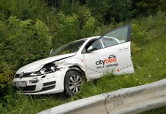 &bdquo;Citybee&ldquo; automobilio &bdquo;Volkswagen Golf&ldquo; avarija