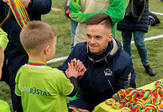 Akimirka i&scaron; futbolo klubo &bdquo;Ataka&ldquo; treniruotės